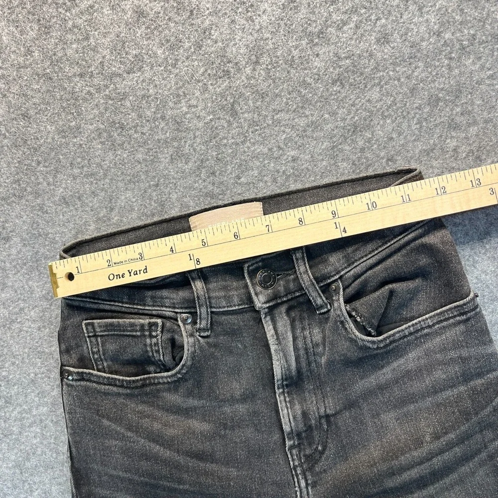 Everlane Jeans Women's Size 23 The High Rise Straight Leg Black Stretch‎ Denim